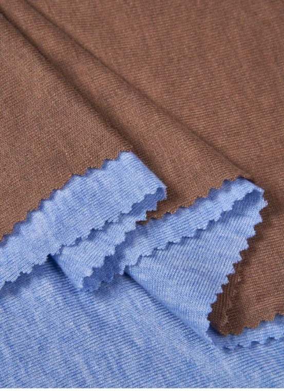 150g Spring/summer Base Shirt fabric Lessel natural fiber 1*1 thread T shirt knitted fabric Tencel wool
