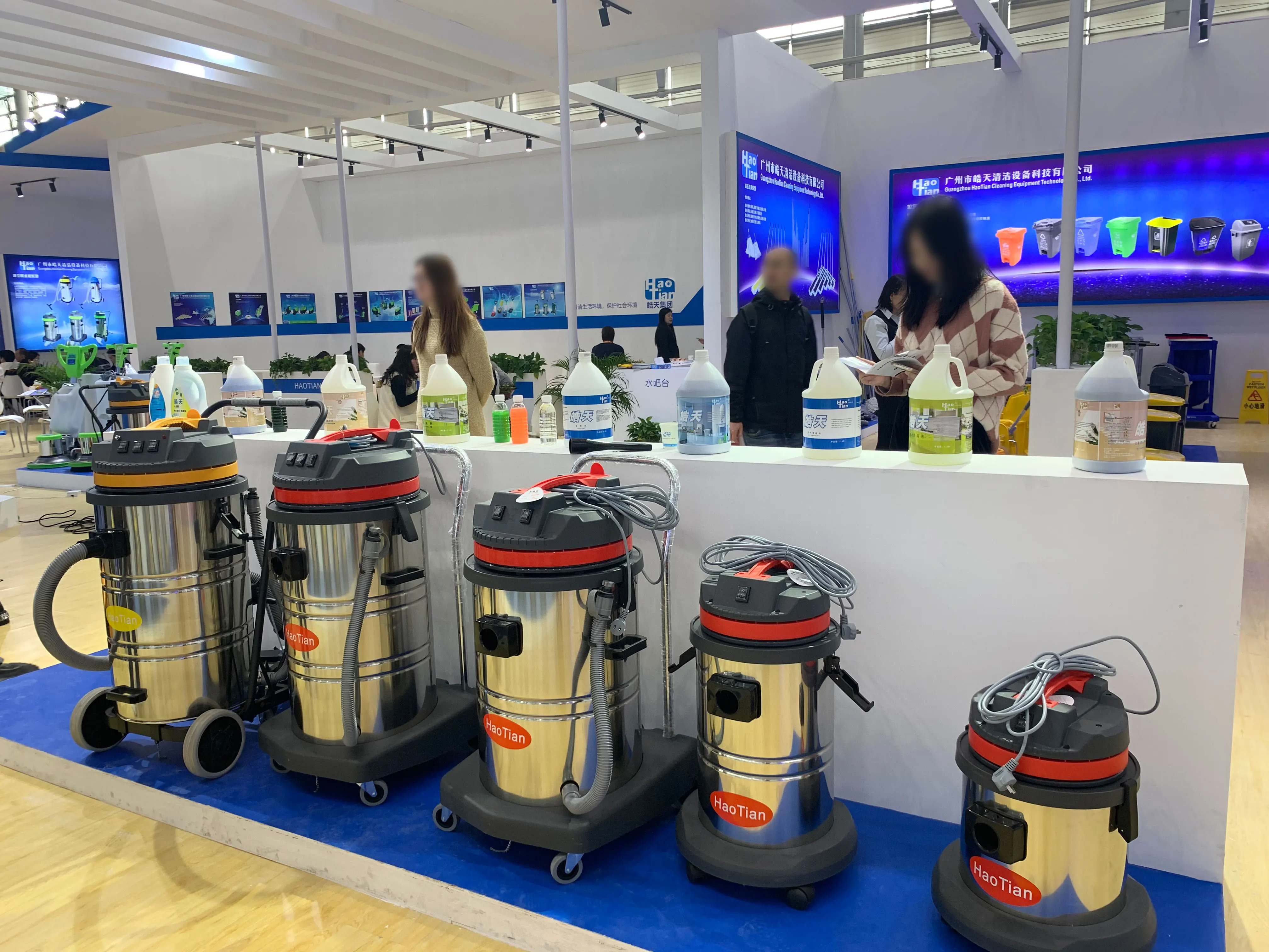Haotian 2 Motor Wet & Dry Vacuum Cleaner Capacity Stainless Steel 60L 220V 2000W Restaurant Food Grease Extraction Vaccum 24.5