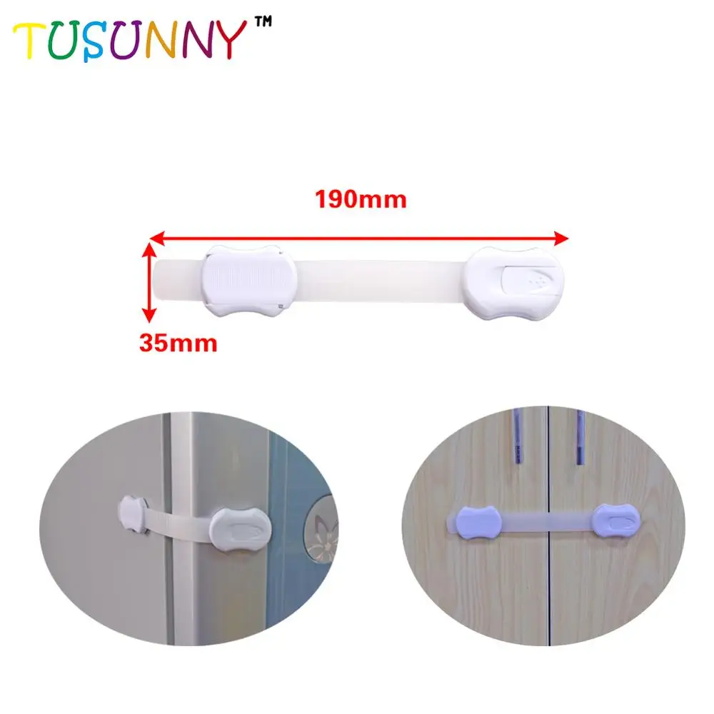 Magnetic Baby Child Kids Cabinet Safety Lock System Strap Lock With Key