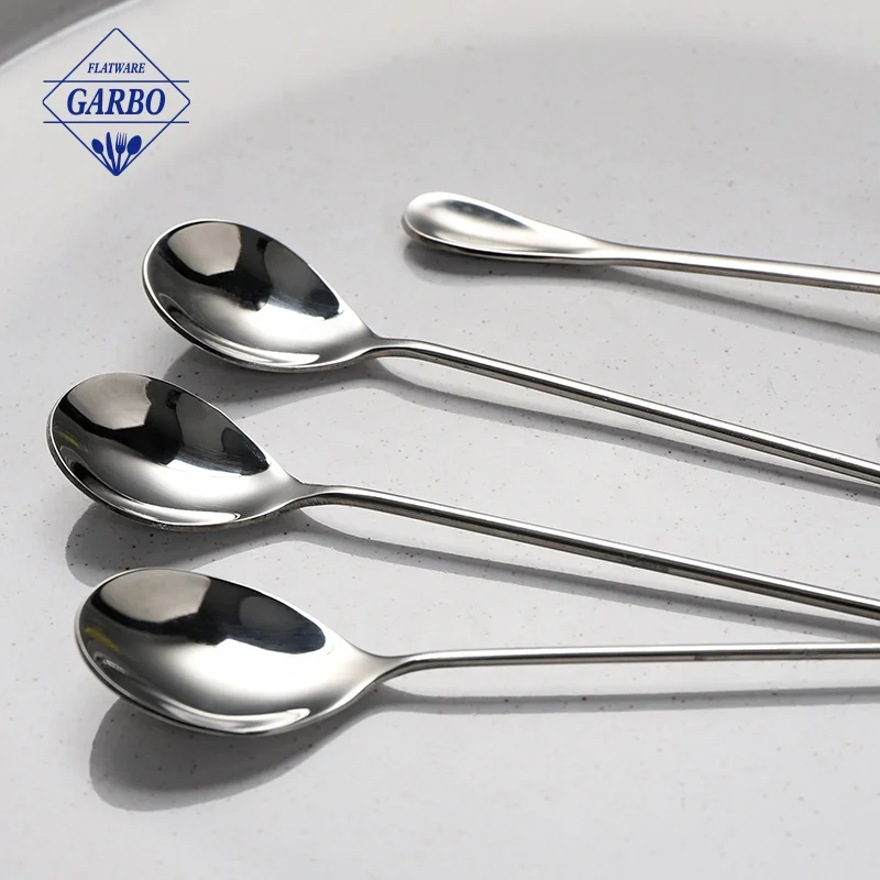 Cartoon silverware set matte vintage custom cutlery 18/10 latte spoon cute tea spoon set for cafe restaurant home party table