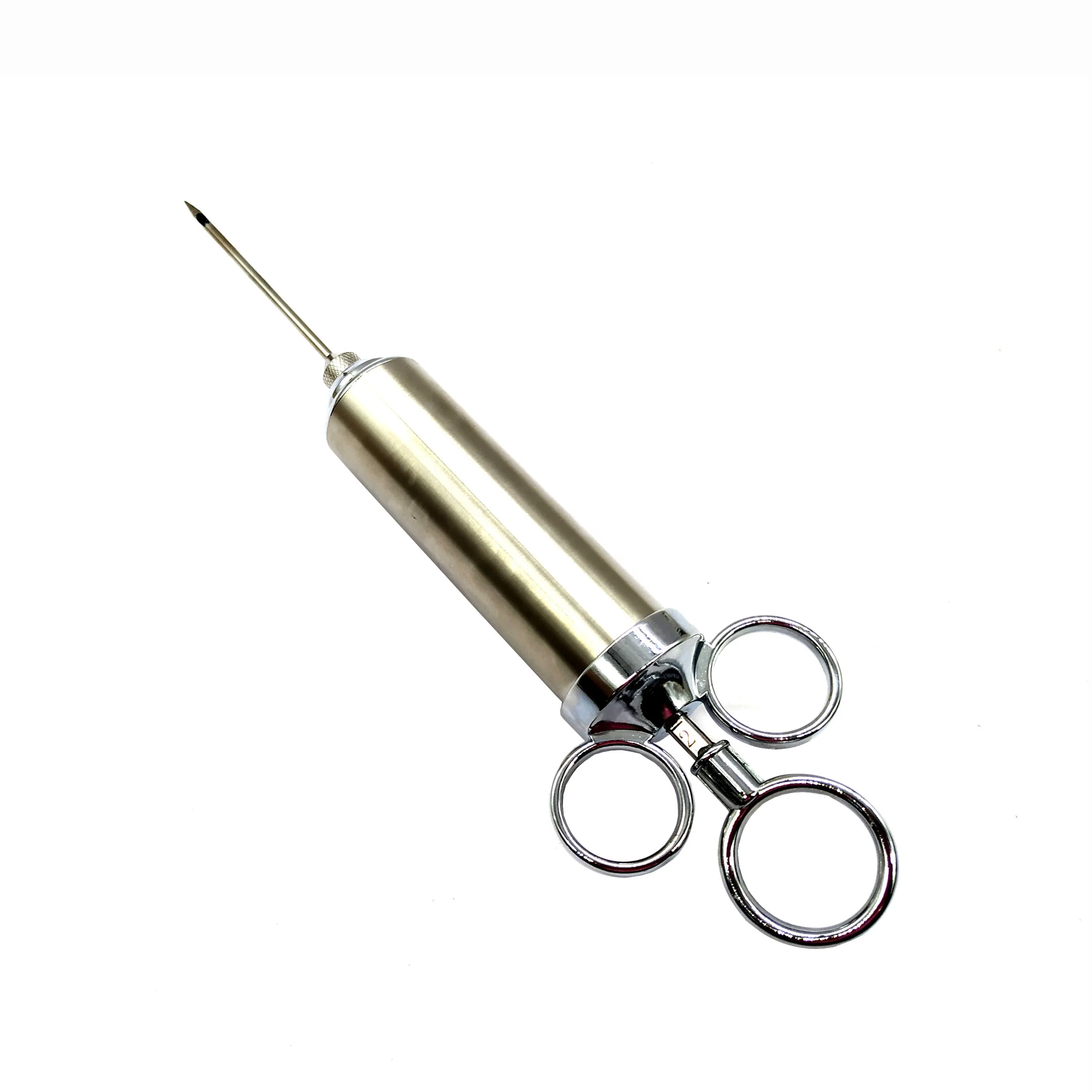 High quality stainless steel turkey 3 needle  2 brush set baster marinade injector set