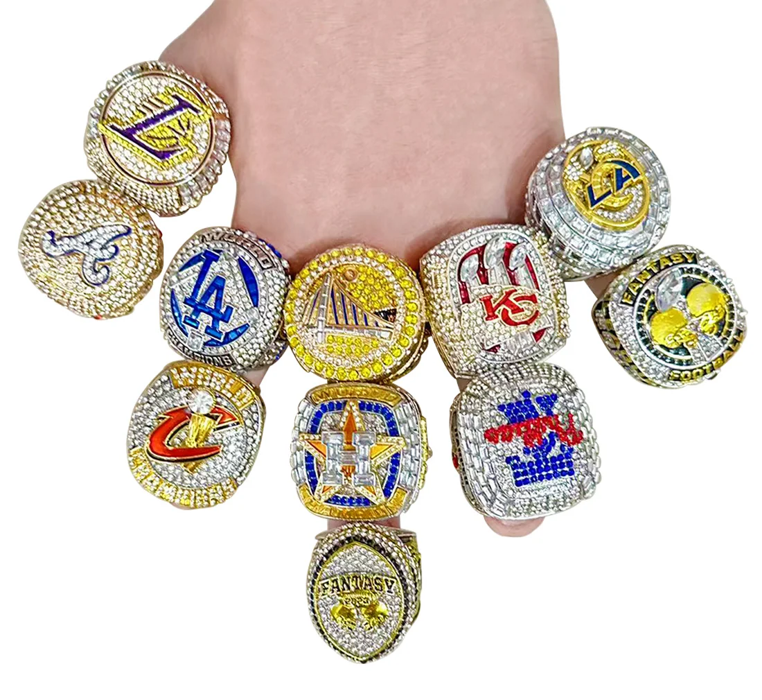 Custom Fantasy Football Championship Rings Basketball Youth Softball nfl super bowl Football lakers  Usssa  Championship Ring