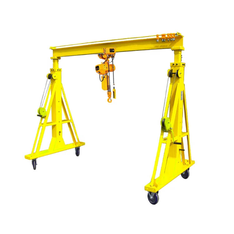 mobile portable gantry crane to move goods easily