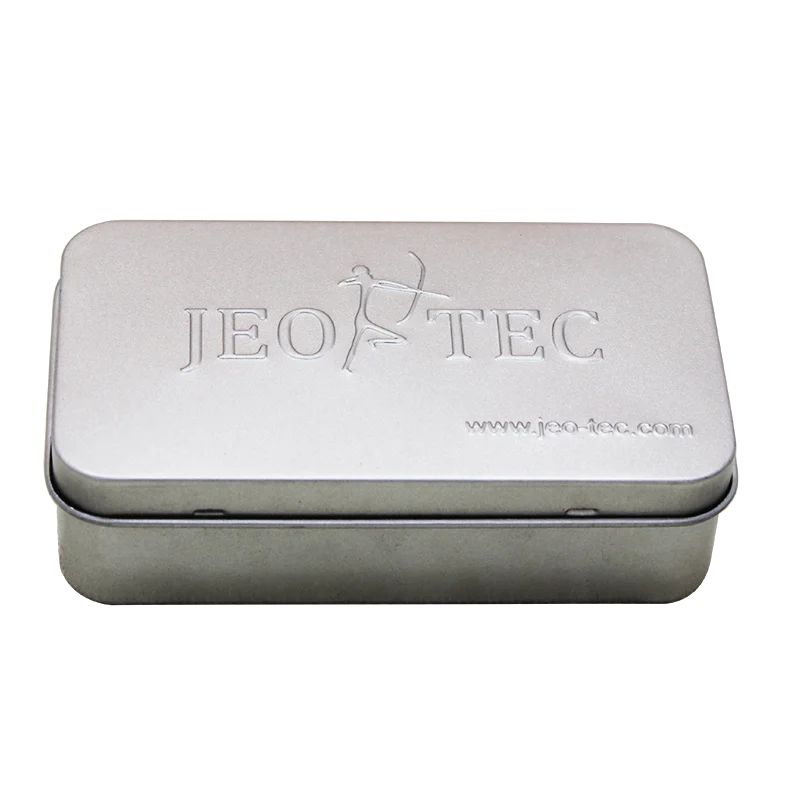 Embossed Case Tin Metal Hinged Tea Container Medicine Box Frosted Tin Packaged