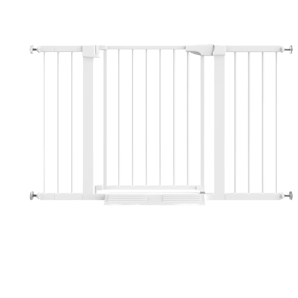 Children Pets Protective Barrier Door Baby Fence Kitchen Baffle; Stair Guardrail Durable Metal Plastic Material for Toilet Use