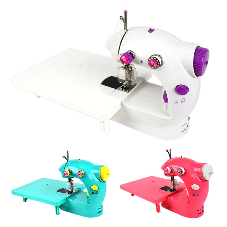 Istudio Бытовая мини ручной швейной машины ручной портативный 2-х скоростная с приставной столик