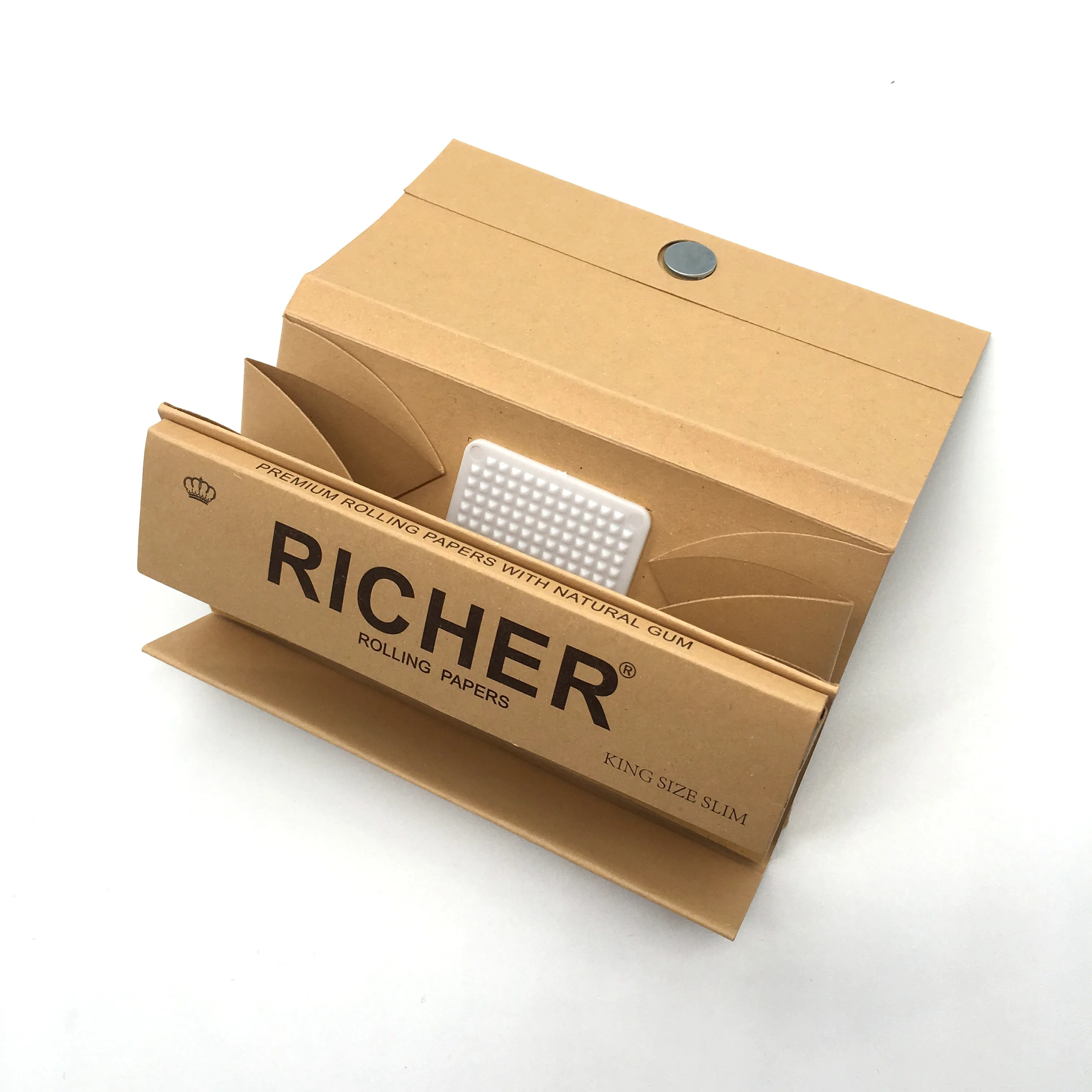 Custom premium smoking rolling paper filter packs