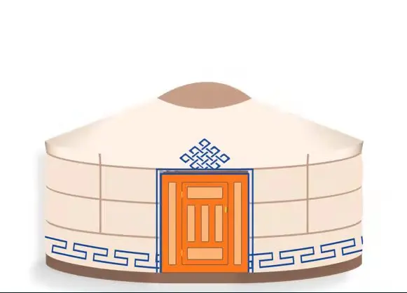 waterproof mongolian lixury vendita 40 ft dome Traditional wooden yurt