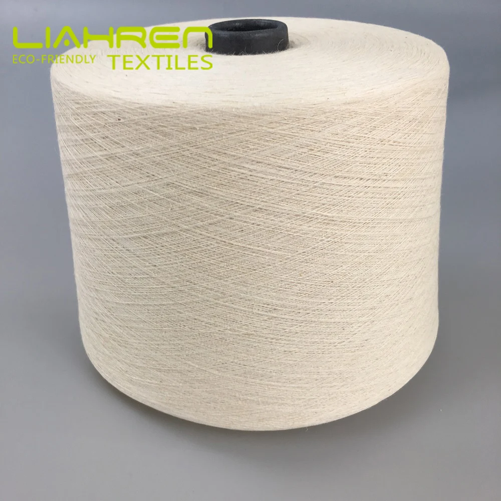 Ne16/1 hemp organic cotton blended yarn Luxurious hemp ring spun yarn for knitting and weaving soft fabric yarn