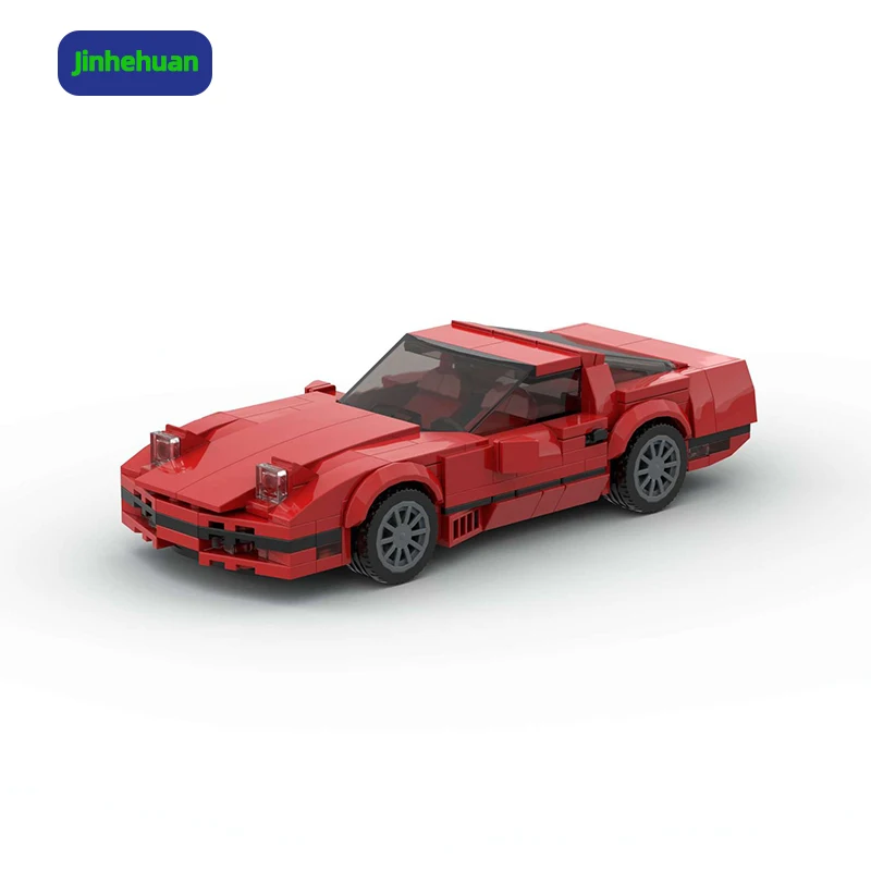 classic moc building blocks colourful red toy sport car moc bricks model for gift car building block sets