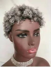 wholesale price African small curly wig female short curly hair mechanism rose net chemical fiber head cover
