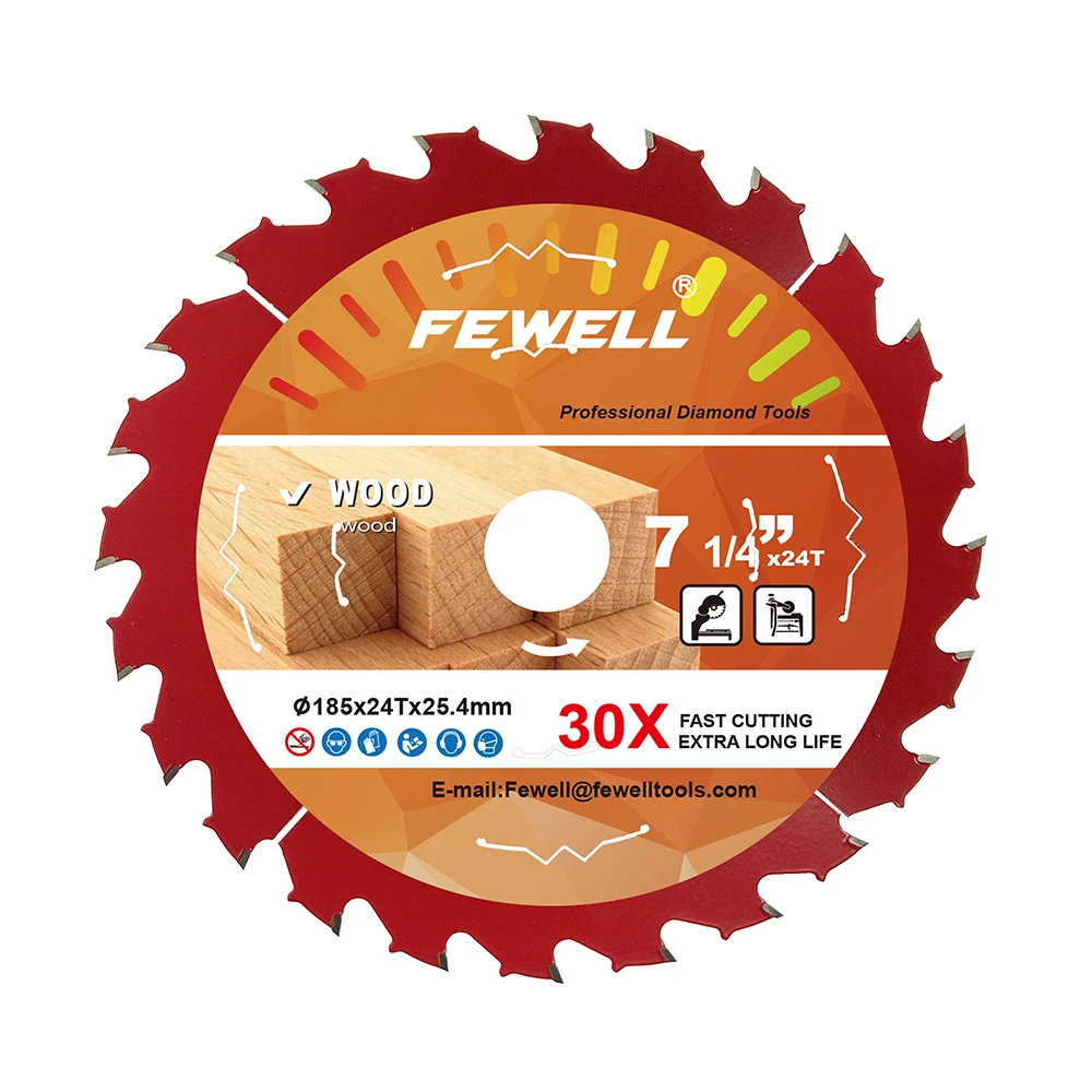 Sharpener  7 1/4in 185*24T*25.4mm tct circular saw blade for wood cutting