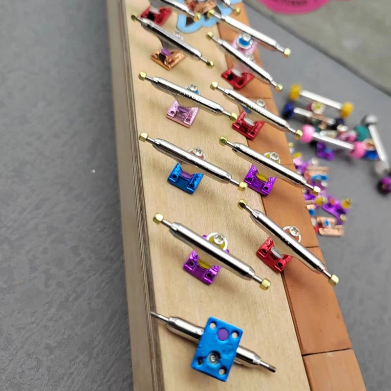 New 32mm 34mm alloy Single Axle finger skateboard fingerboard  truck with Lock Nuts