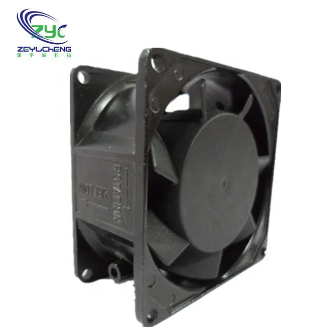 8038 AC ball bearing high speed centrifugal fan with cable 100mm