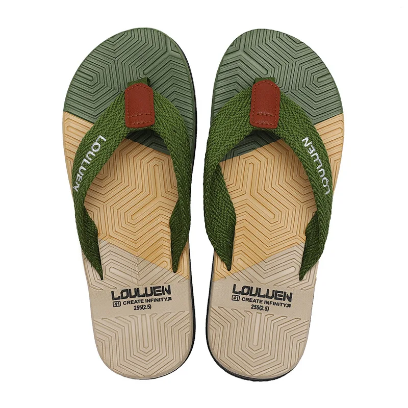 Dropshipping men slipper summer wholesale 2022 outdoor wear beach men shoes flip flops