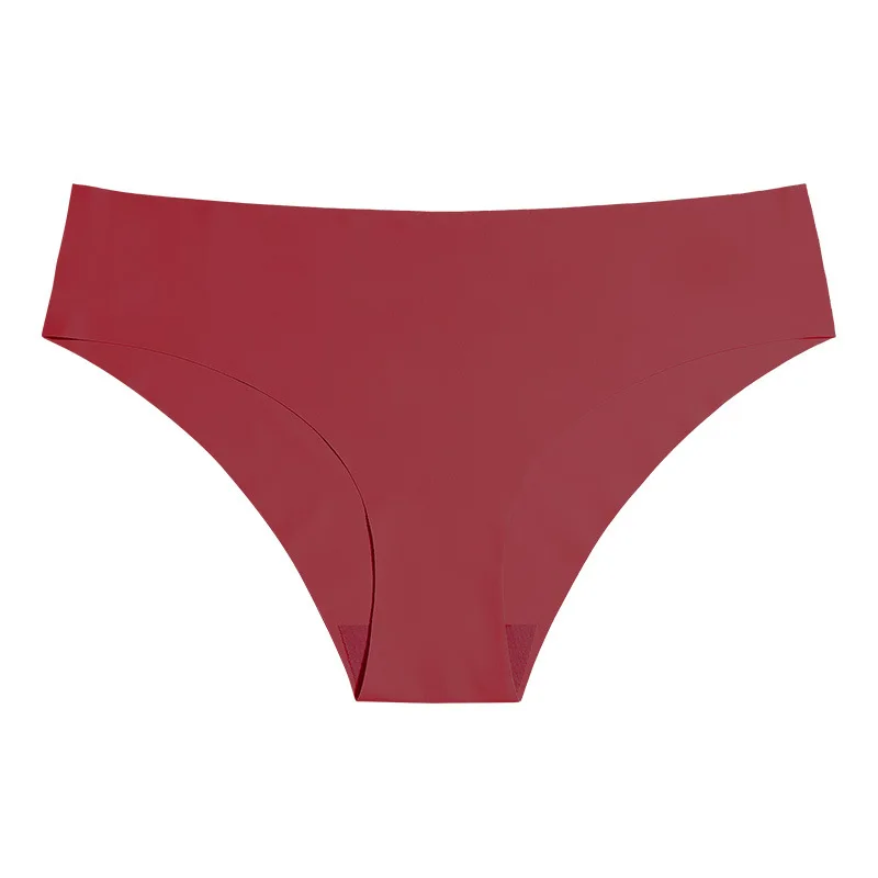 Best Selling Women Briefs Satin Sexy Panties Ladies Ice Silk Underwear Nude Seamless Girl Sexy Panties