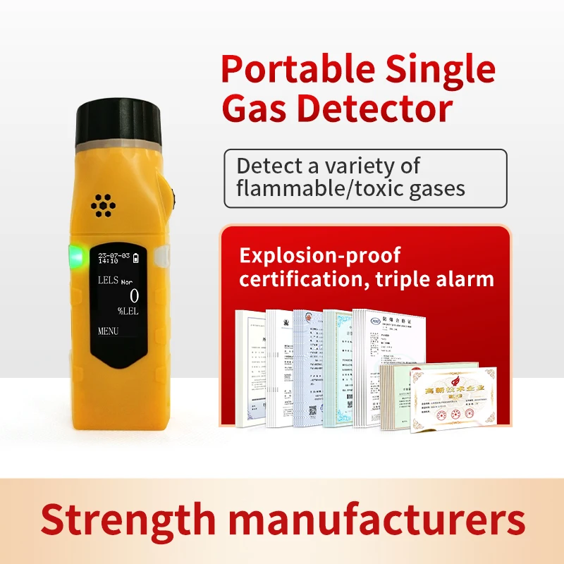 YAOAN Factory direct supply industrial combustible or toxic portable gas detectors