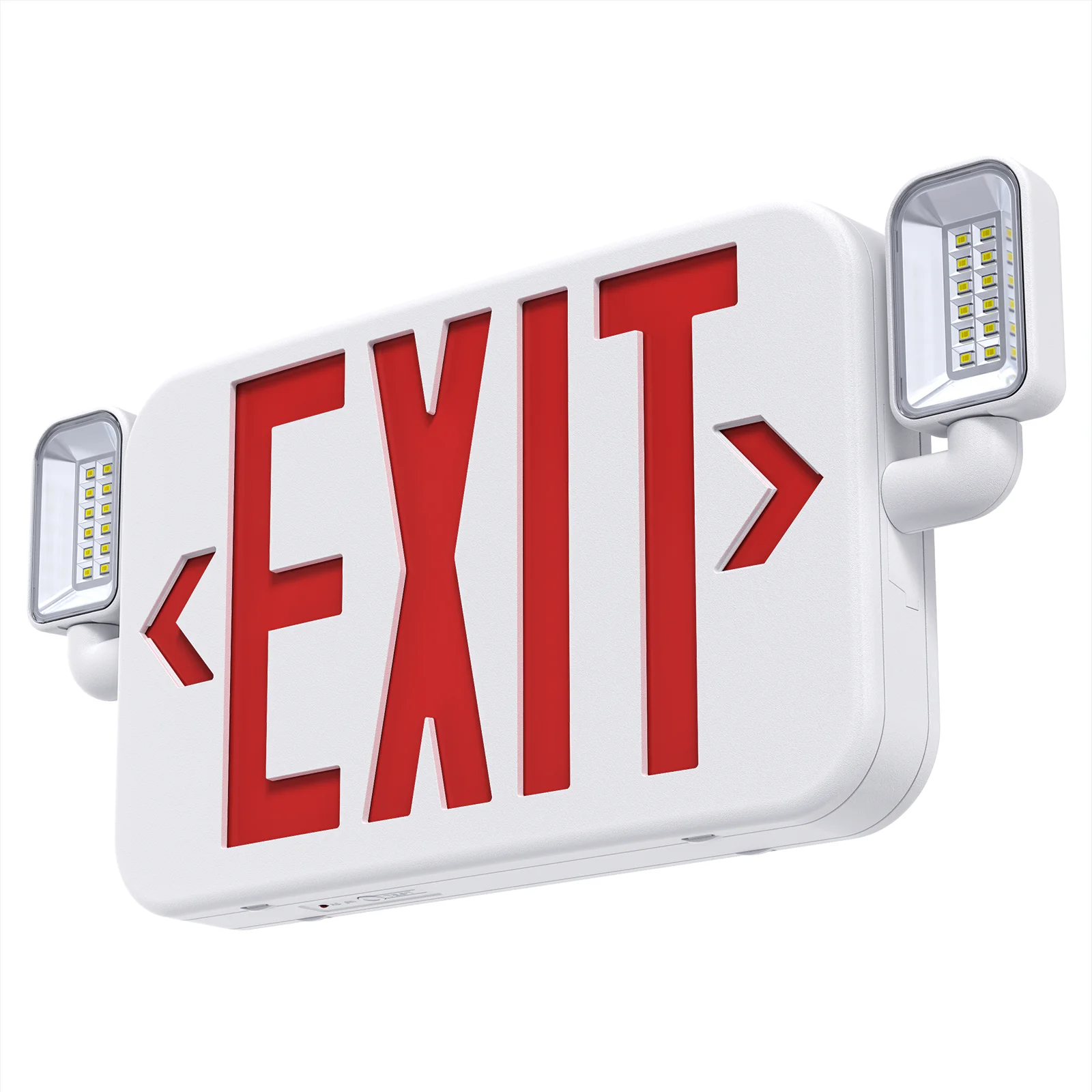 Ni-Cd Battery Ceiling Wall Mounted emergency exit light combo Rechargeable With Battery Backup