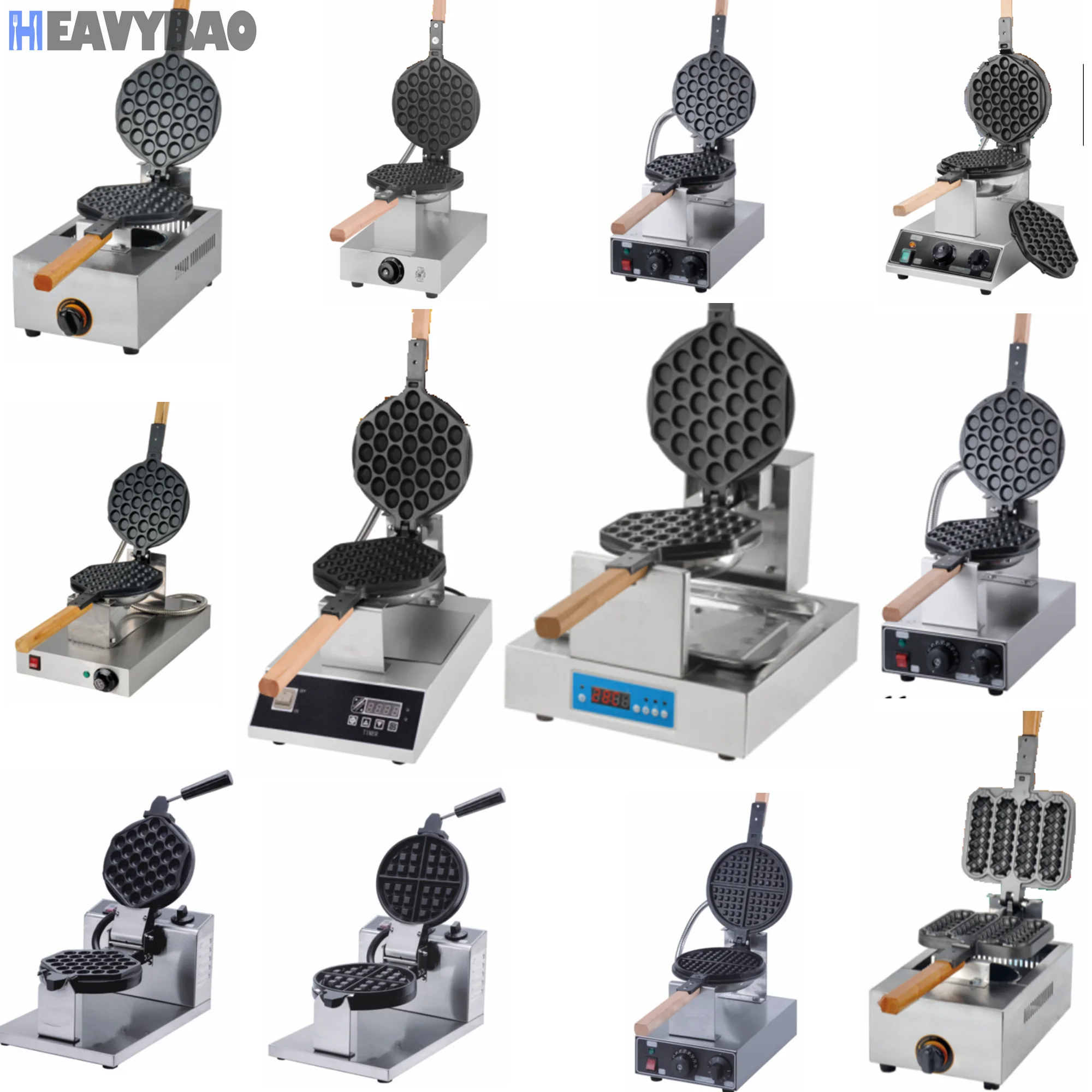 Heavybao Commercial Restaurant Equipment Crepe Machine Electric Industrial Pancake Crepe Maker For Catering Equipment
