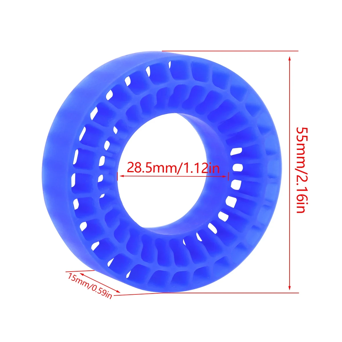 Waterproof 55mm Silica Gel Insert Foam Fit 1.0Inch Tyres For 1/18 1/24 Rc Crawler SCX24 Fcx24 Ax24 Enduro24 TRX4M Tire Upgrades