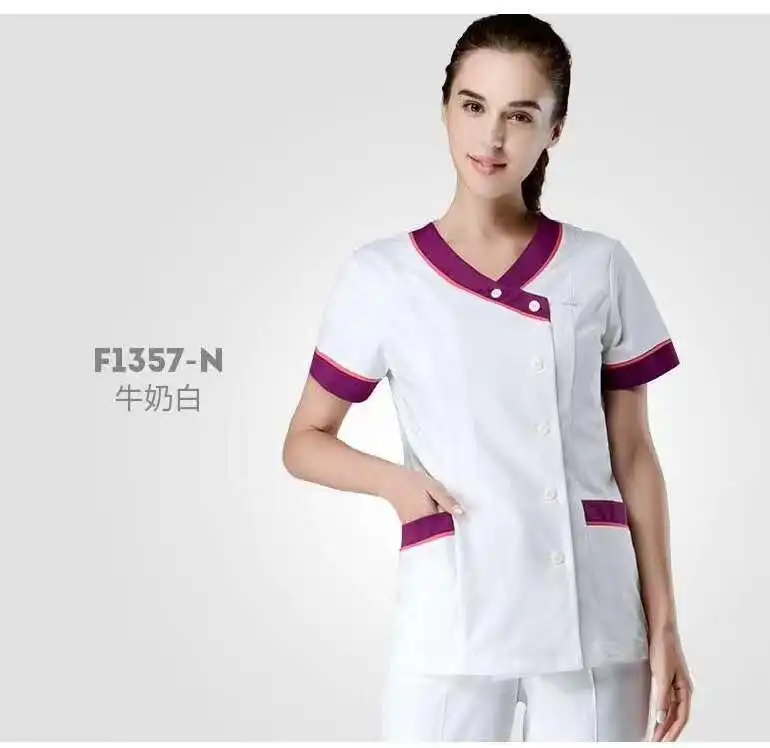 Polyester Rayon  Uniforms Sets Fashionable Designs New Style Medical Hospital Nurse Uniform