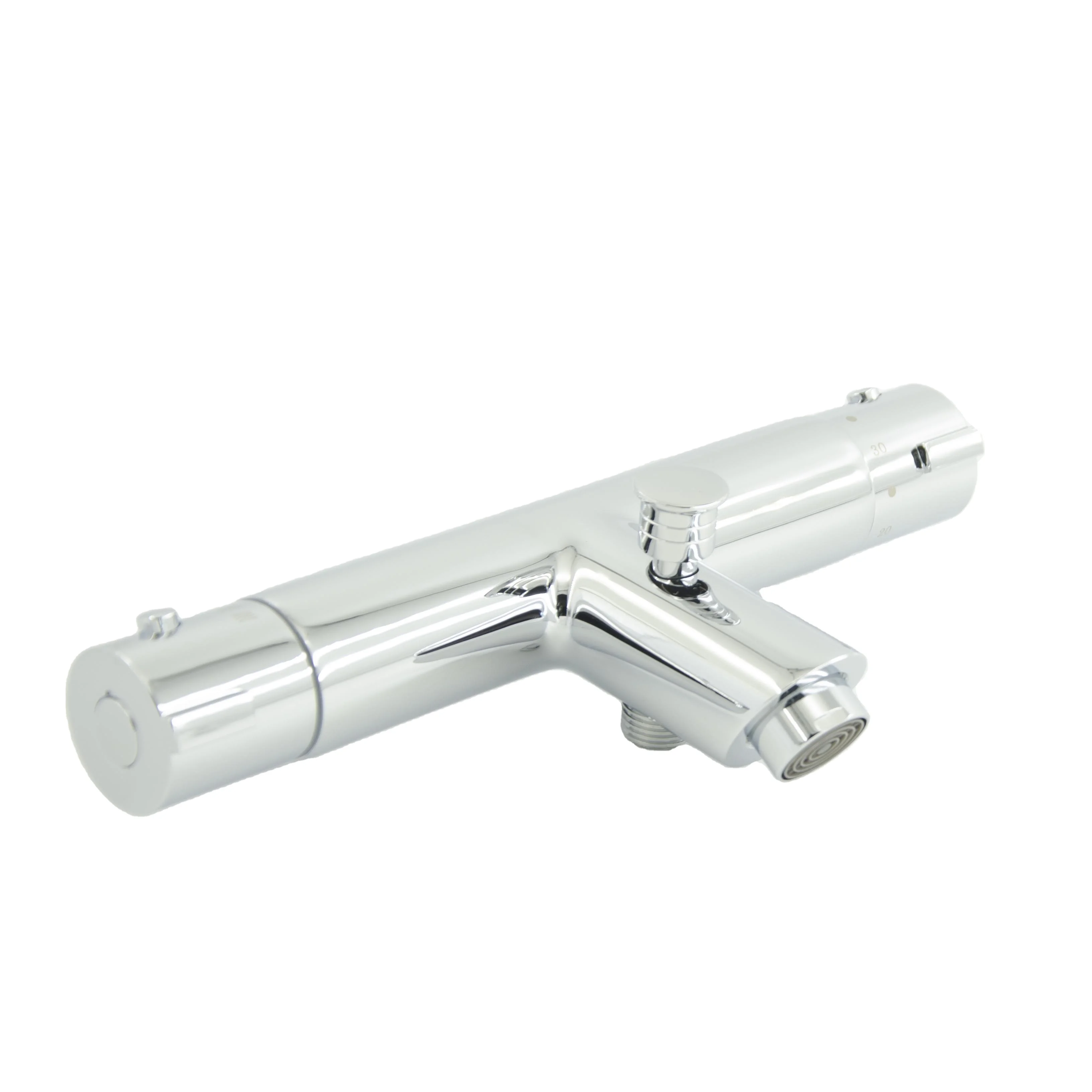 Hot Sale Wall Mounted Chrome Solid Brass Thermostatic Bath Shower Mixer Faucet