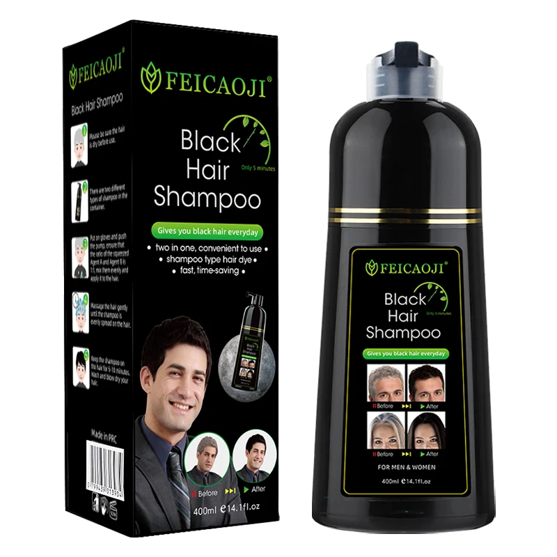 black dye shampoo ammonia free permanent herbal natural black color hair dye shampoo