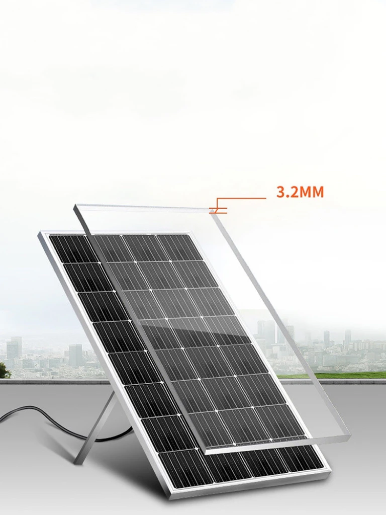High Transparent Photovoltaic 3.2mm 2mm Clear low Iron Solar Panel Tempered Glass From China Glass Factory