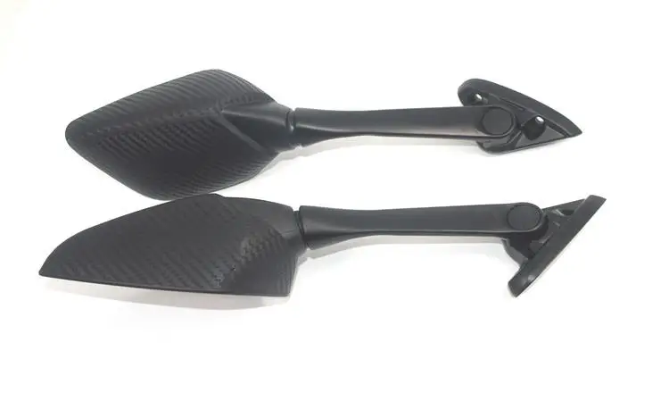 1 Pair Adjustable Black Motorcycle Rear View Side Mirrors with LED Turn Signal Light For CBR R15 R3