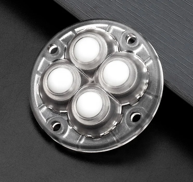 Self-adhesive 360 Degree Swivel Ball Double Wheel Caster Pulleys Sticky carbon Steel A2 Modern ABS Small Roller Coaster Chair