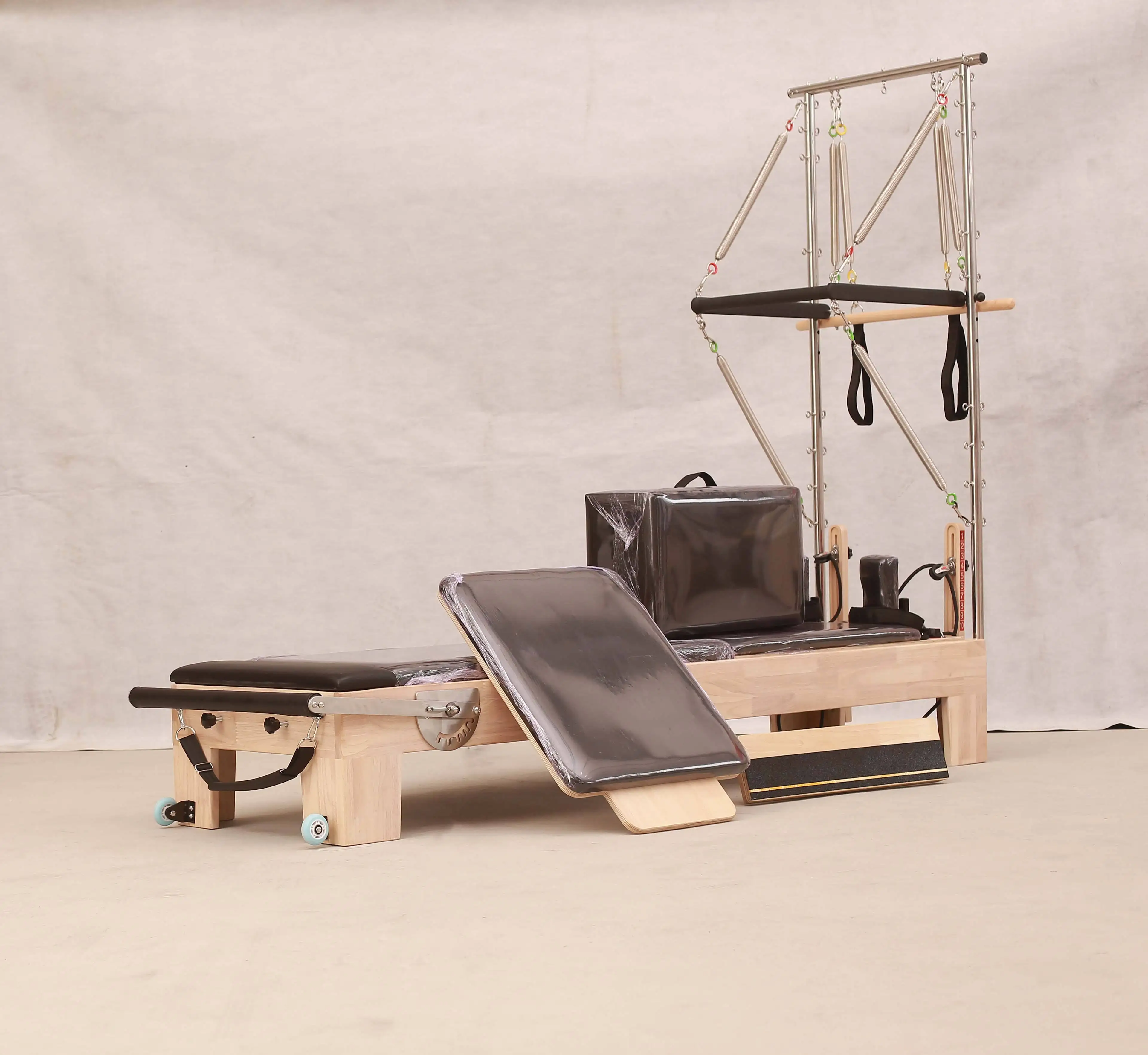 Maple Wood infinity Equipment Muscle Customized Logo Fitness Exercise Yoga Pilates Reformer Tower