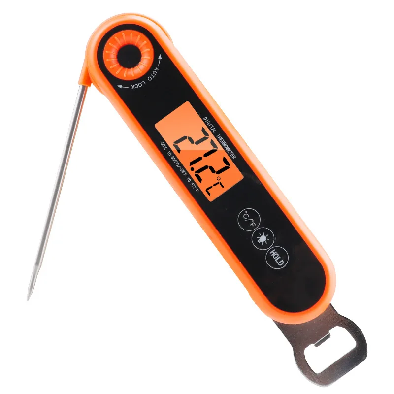Cooking Meat Thermometer Folding Digital Wall Clock Thermometer Household Thermometers Relgio De Parede Wireless
