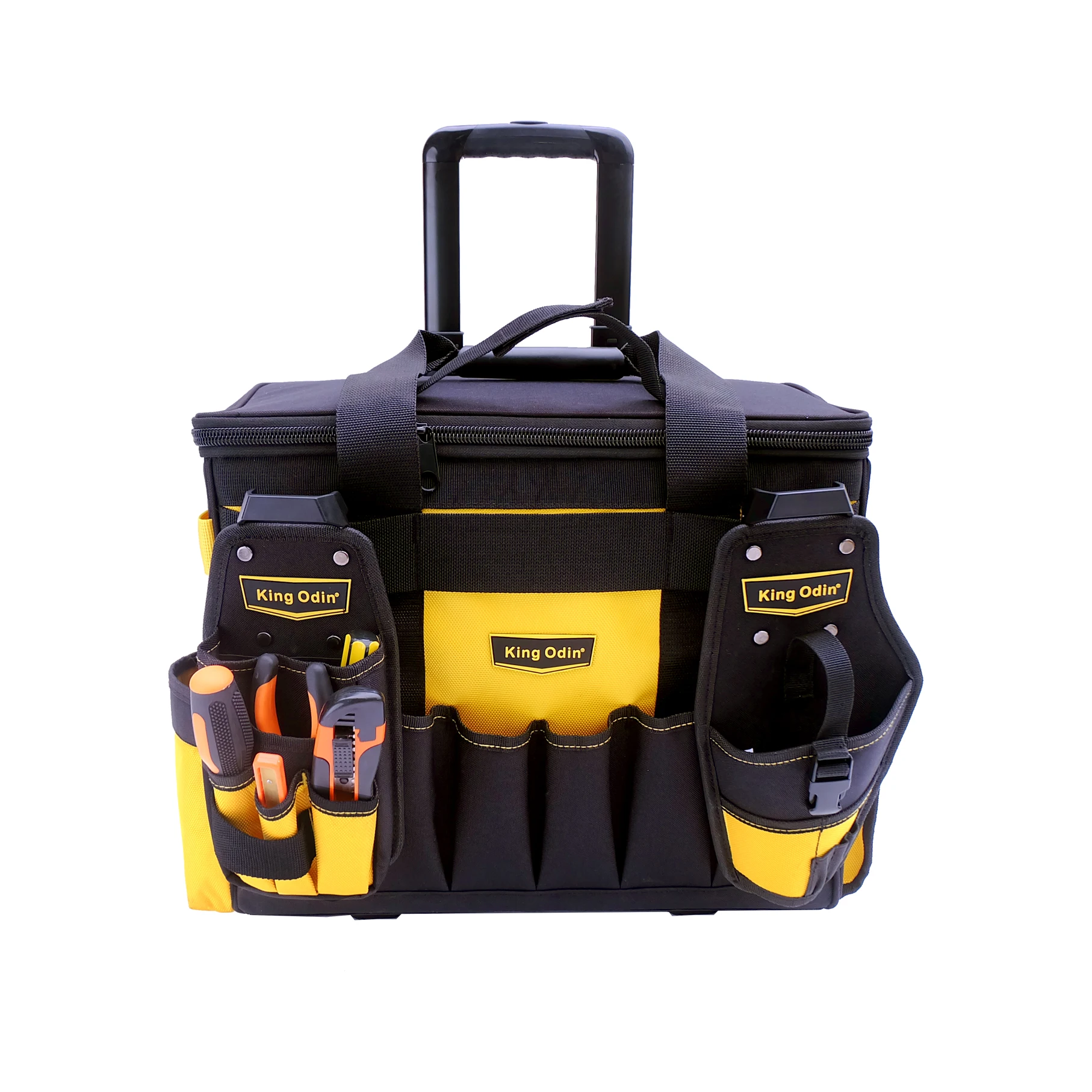 multifunctional, roller type, Pull rod tool kit,enlarged, thickened, wear-resistant  Heavy Duty Wheels Tool Bag Trolley