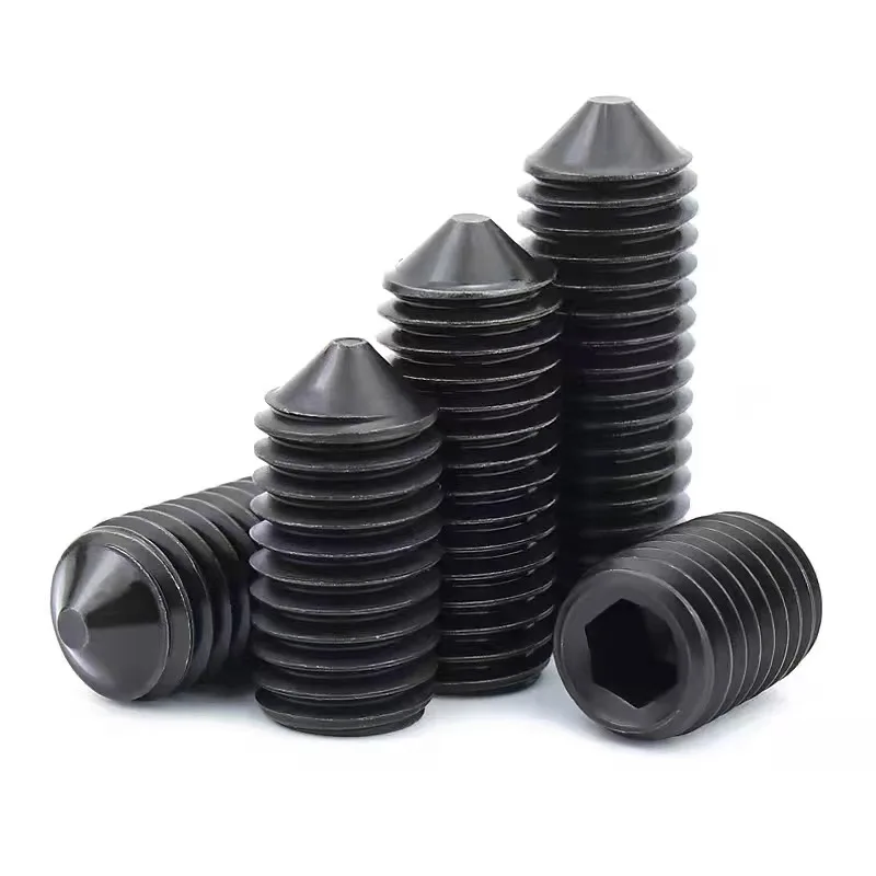 Best price M2 M3 M4 M5 4-40 Blind Headless Flat Cup Point Hexagon Socket Grub Set Screw Stainless Steel