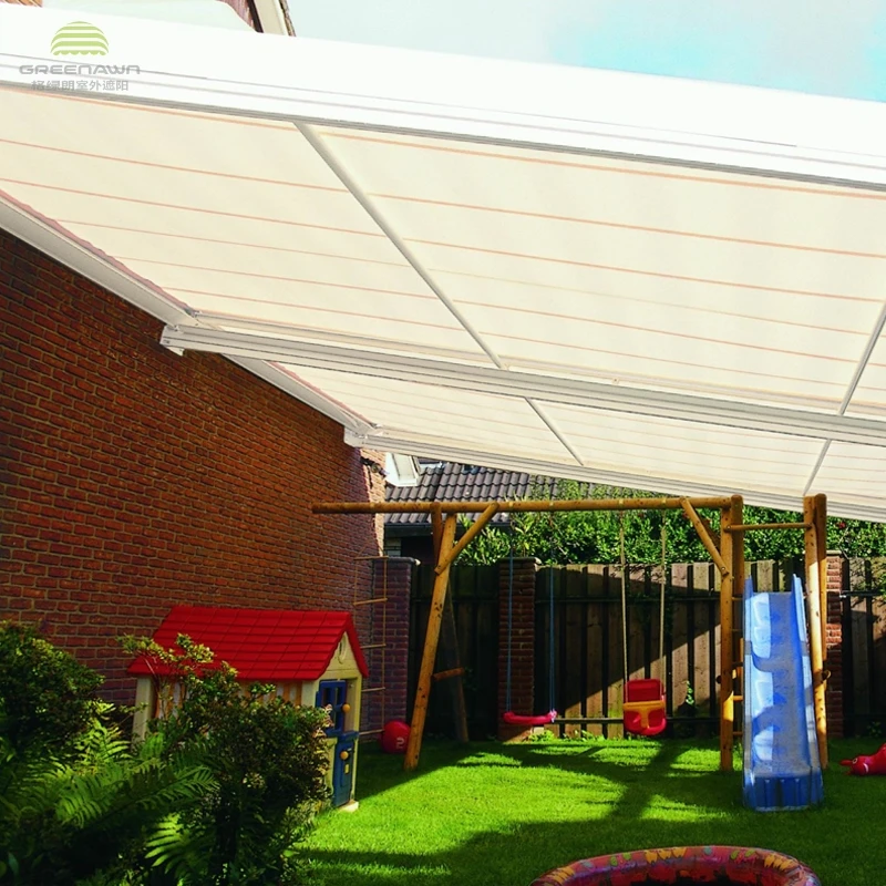 Outdoor Motorized Aluminum Retractable Roof Sun Shade for