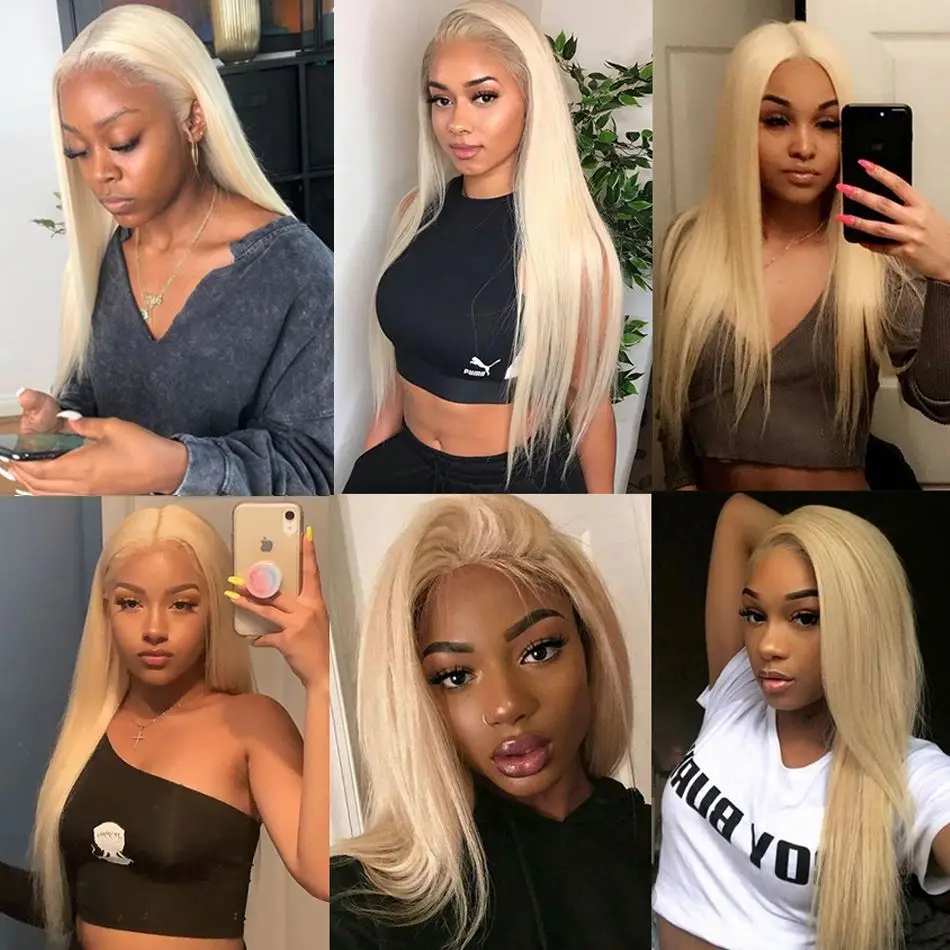 Blonde 613 Hd Full Transparent 360 Lace Frontal Closure Wig Mink Brazilian Human Hair Lace Front Wigs Human Hair For Black Women
