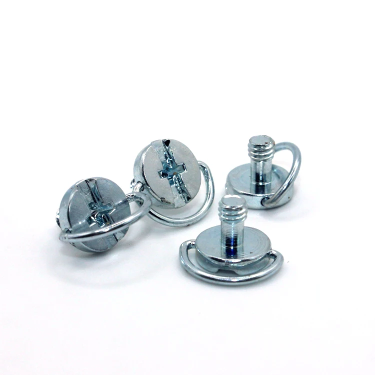 Factory Wholesale galvanized small Camera Tripod Screw slotted head D Ring Hidden Camera Screw