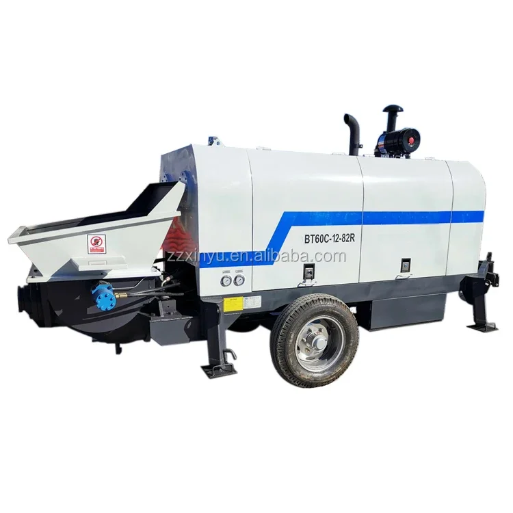 Low price and convenient operation China factory manufacture diesel  type concrete  pump for sale South America