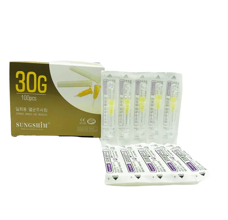 CE certification disposable single-use hypodermic needles 4mm 6mm 8mm for injection