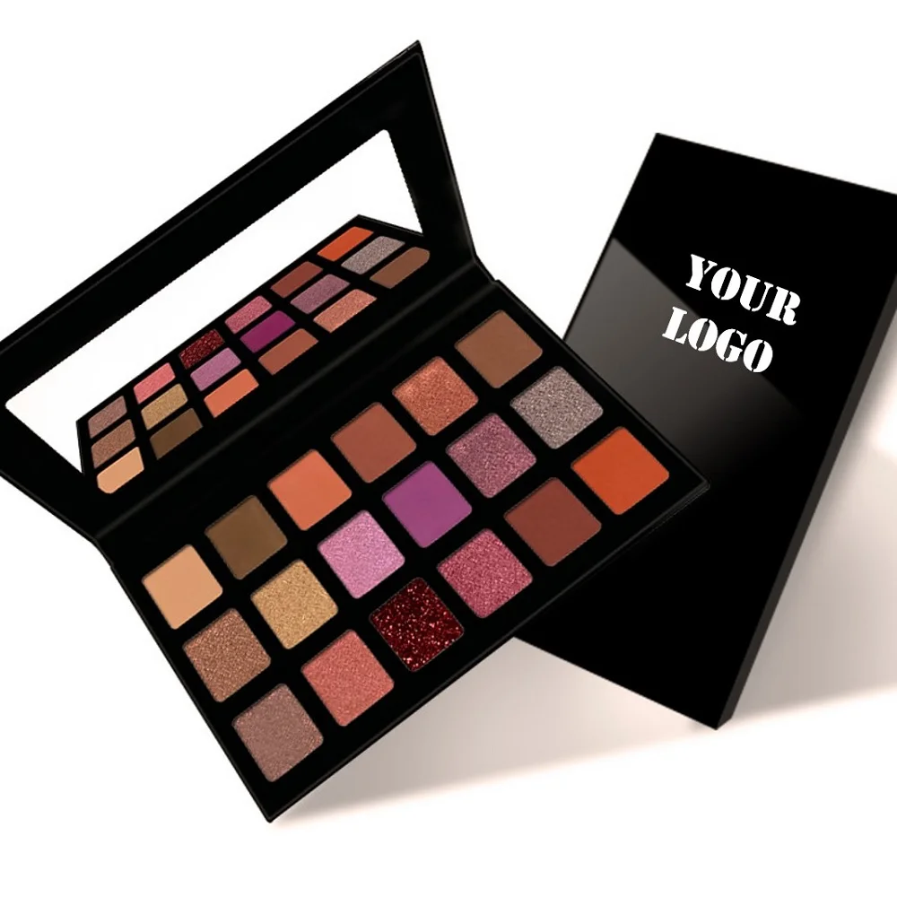 Make your own paleta de maquiagem vegan private label high pigmented eyeshadow palette above 100 colors nude eye shadow palette