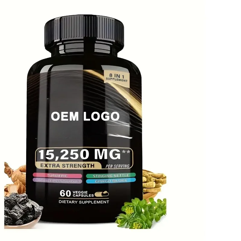 private label All in 1 Supplement Shilajit Fulvic Minerals Ashwagandha Boron Fulvic Acid Gummies For Men