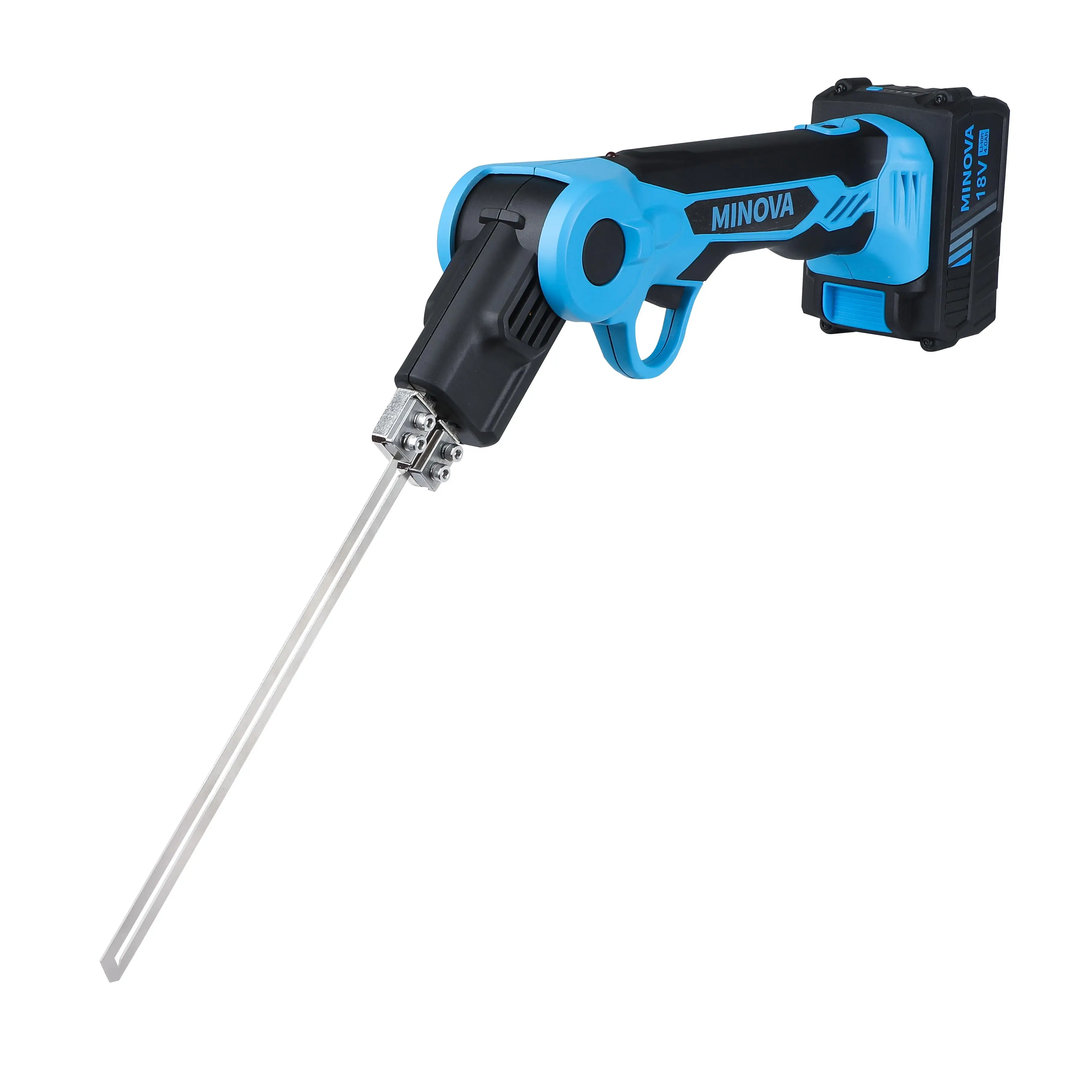 MINOVA OEM Manual Li-battery Power Polystyrene Cutting Machine Rotatable Air-Cooling Hot Knife Foam Cutter