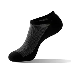 summer 100 cotton hemp large plain black white mens thin no show socks for non slip