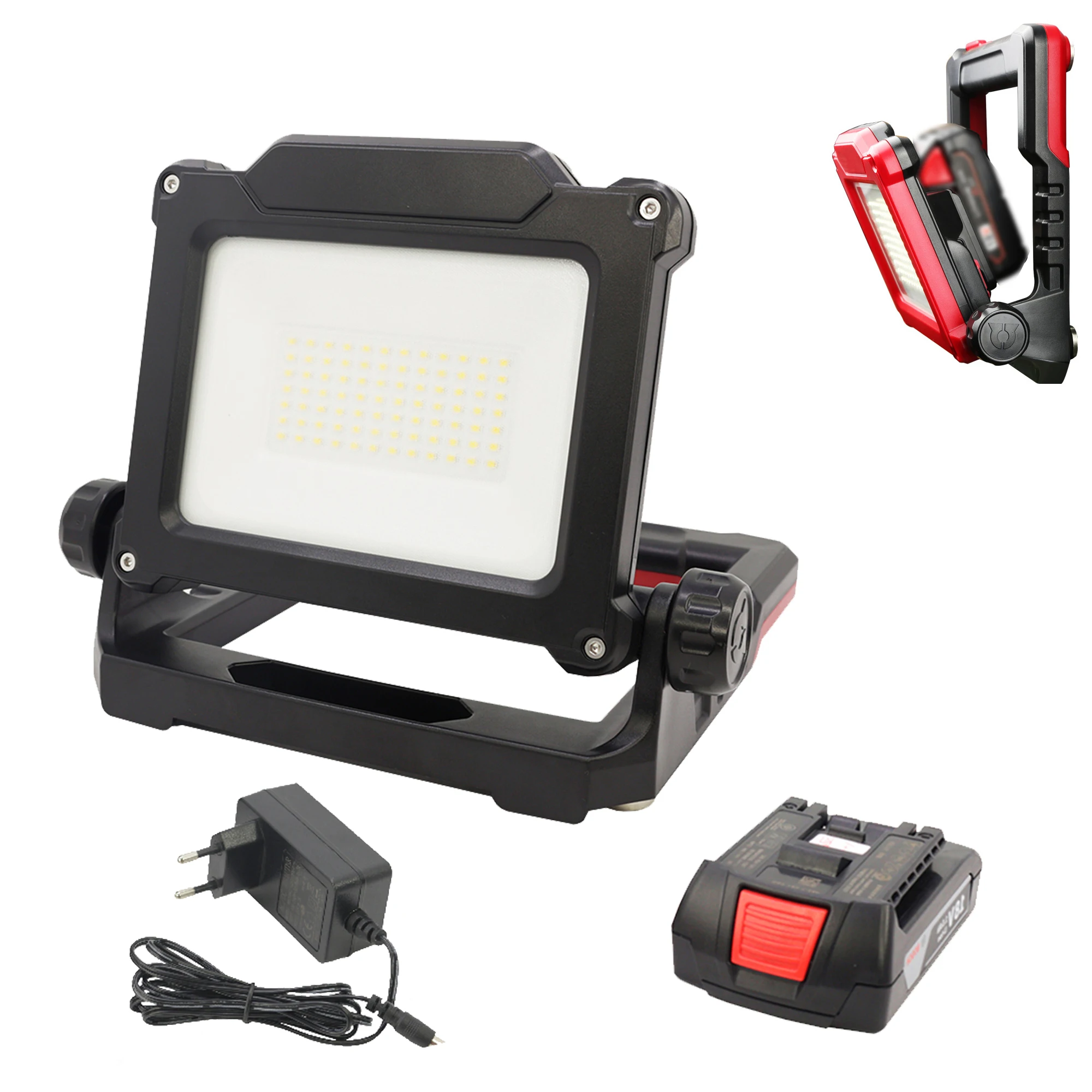 Wholesale Price Dimmable 24W 30W Cordless LED Work Light With Rechargeable 18V Battery LED Work Light