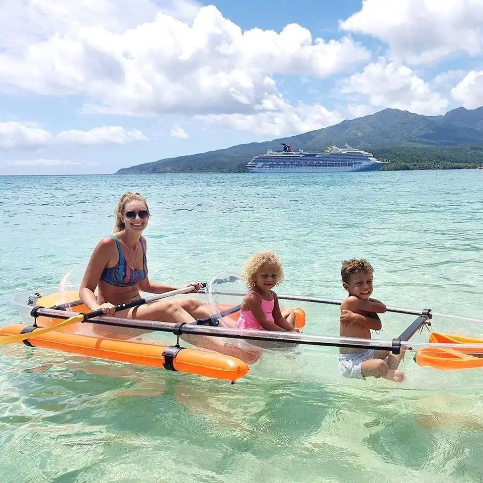 Multi color New design PC Side air bag balancing device  Equipped sunshade Awning transparent boat