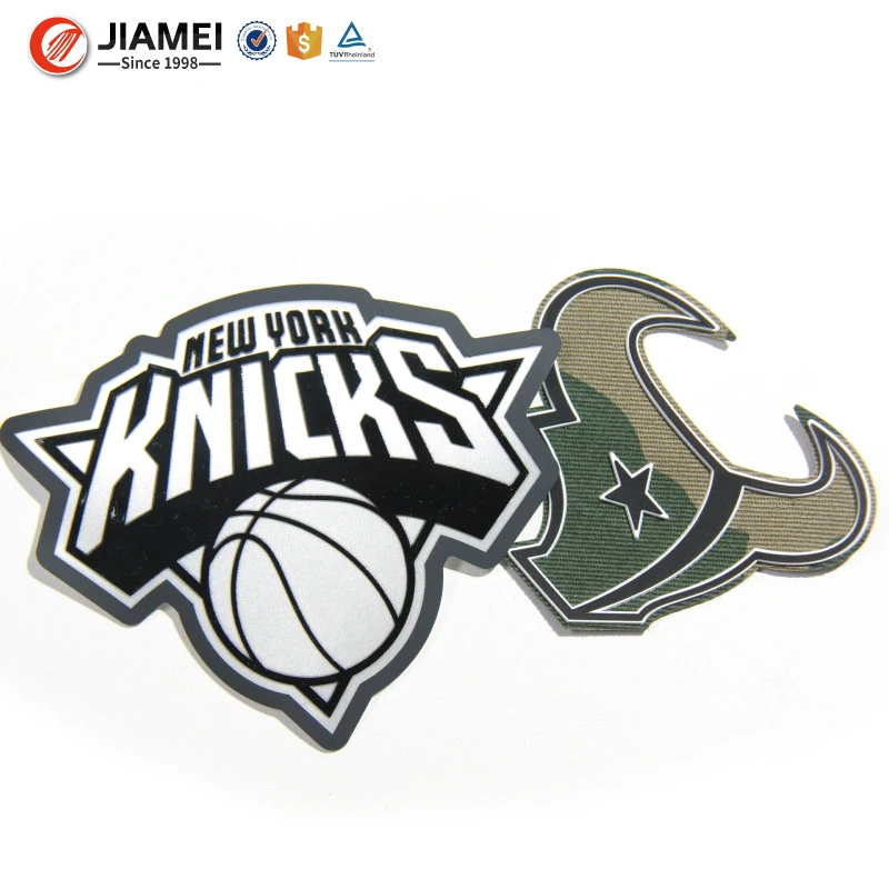 3D High Quality Silicone Heat Transfer Patch with Fabric for Sports Clothing