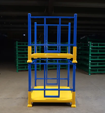 Customized Various Colors Sizes Capacities Saving Capacity Removable Foldable Fabric Storage Metal Stillage Stacking Racks