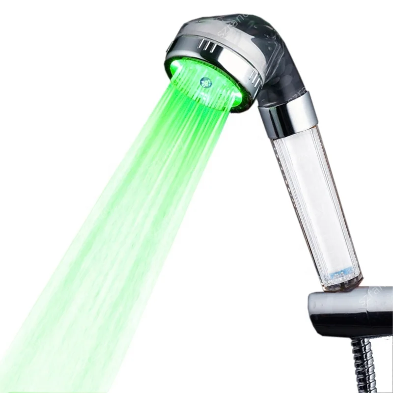 Temperature Display Sensor 3 Colors Shower Head Korea