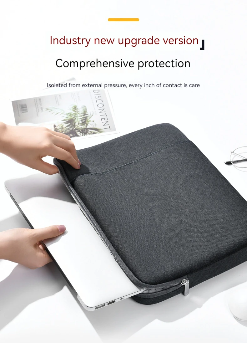 Laptop Case Bag Shockproof Protective Laptop Cover Briefcase Carrying Computer Bag with Accessory Pocket Portable Laptop Sleeve