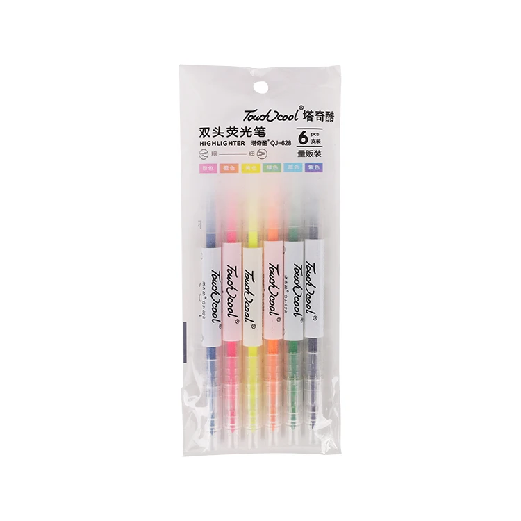 China Factory 3MM Multi Colored Writing Graffiti Marker Colored Pen Highlighter Fluorescent Marker Pen For Business